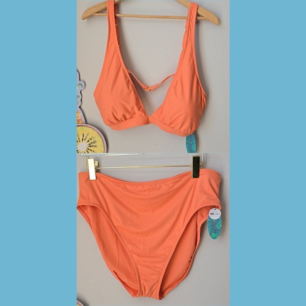 Mynah - Coral Flower Two Piece Bikini Swim Wear​​​​​​